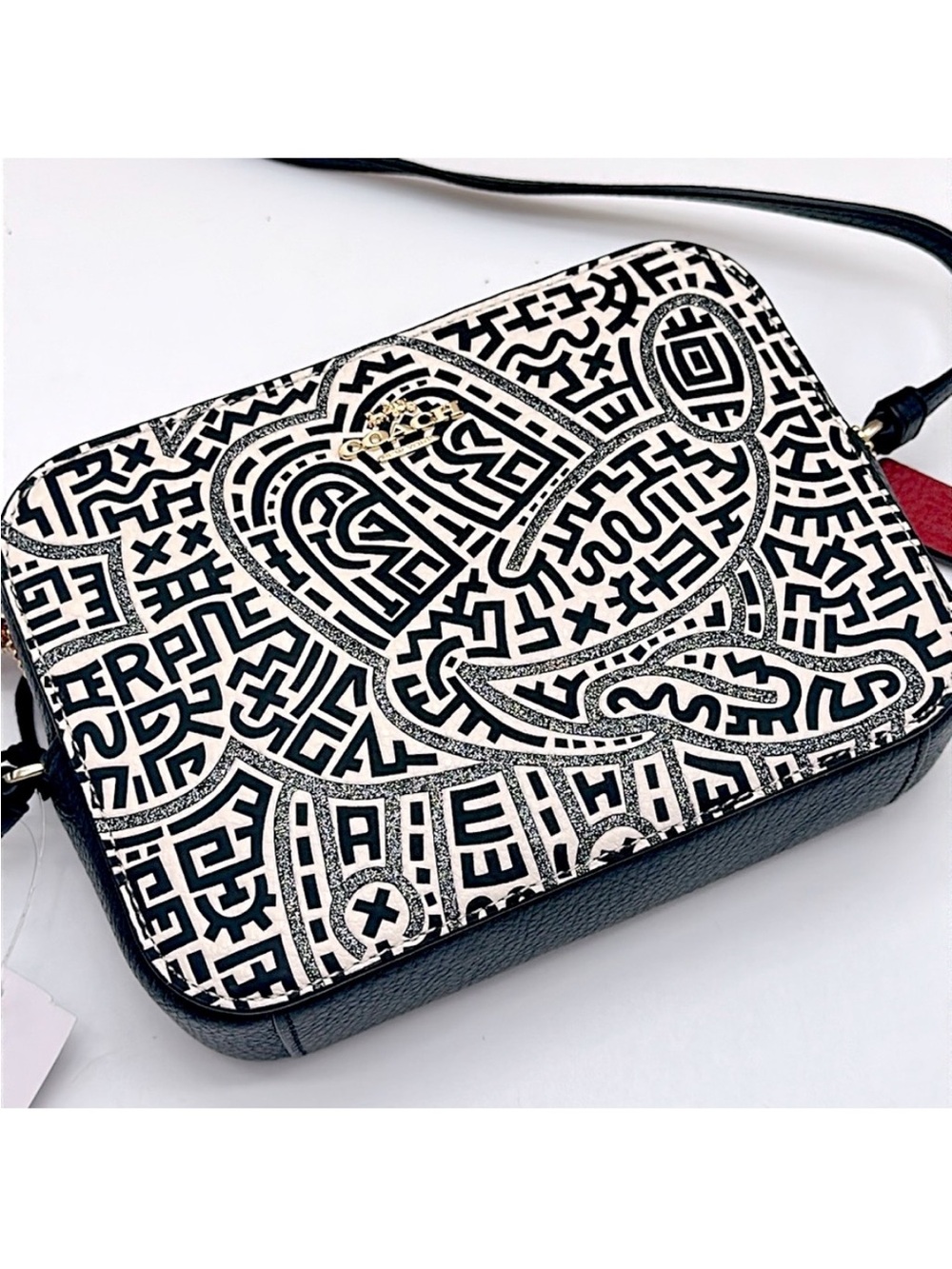 COACH Disney Mickey
Mouse x Keith Haring Mini
Leather Camera Bag - Picture 3 of 16